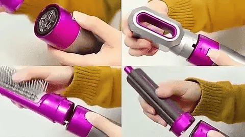 COMBO CEPILLO 5 EN 1 Y MINI MASAJEADOR